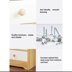 Picture of Bedside Cabinet Table Mini Modern Simple Storage Bedroom Bedside Desk Tables With 1 Drawer (White)