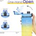 Picture of ARUN Motivational Water Bottle 1000ML with Times & Removable Strainer To Drink, Resuable Leakproof