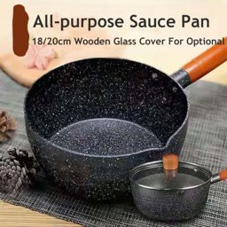 All-purpose Mafanite Non-stick Sauce Pan With Lid Multi-use Fried Boil Baby Food Milk Cooking Pot Noodle Cooker Suitable to any Stoves Kitchenware的图片
